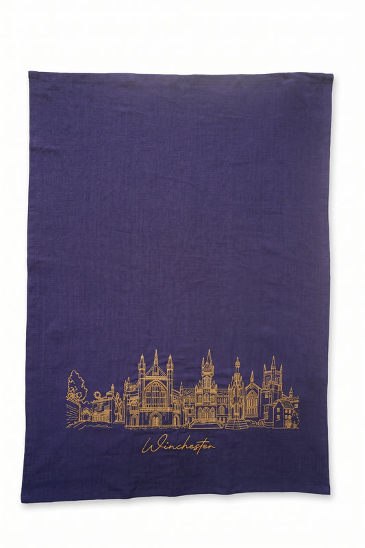 Winchester Tea Towel (Blue)