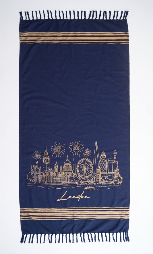 London Skyline Turkish Towel