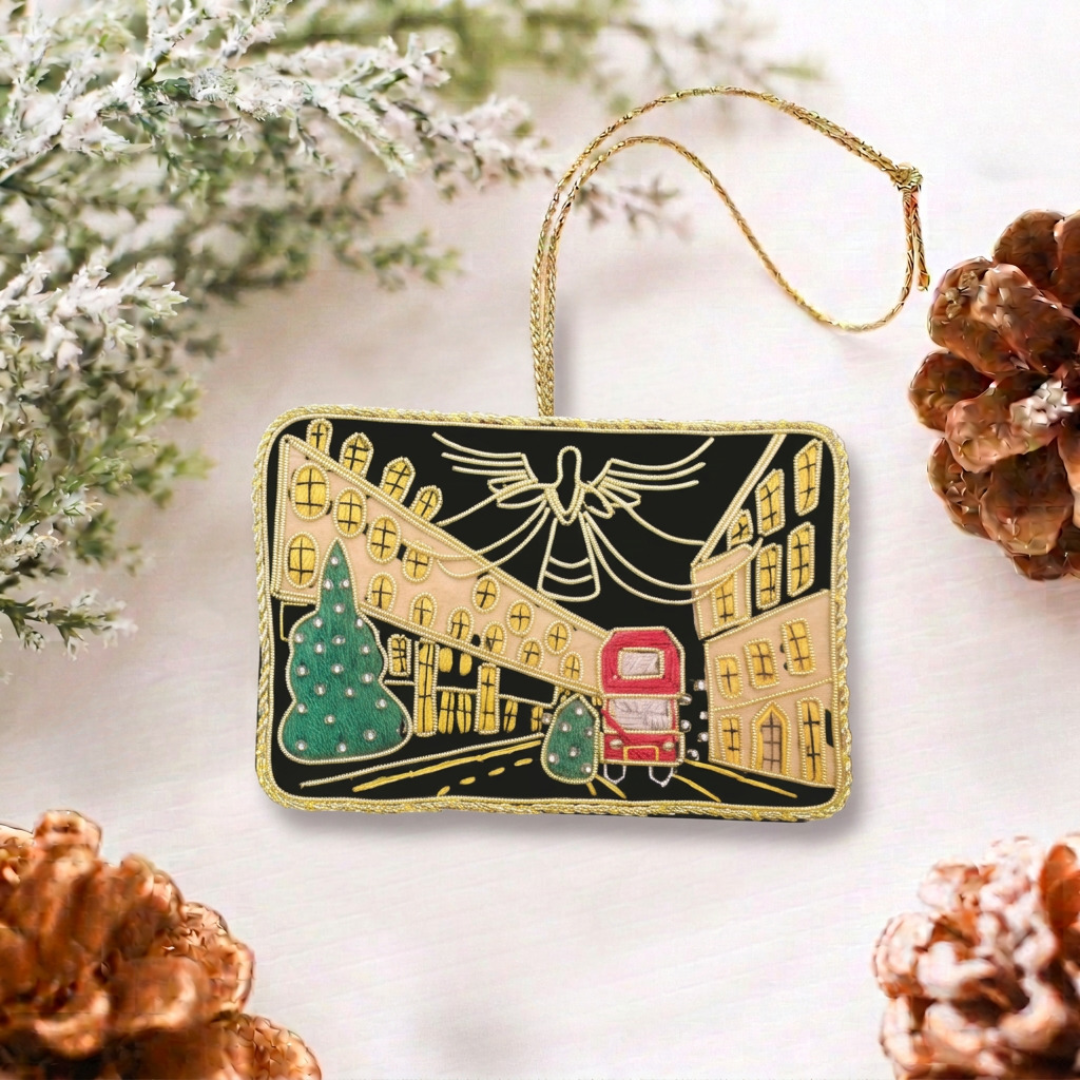 Embroidered Ornament – Christmas on Regent Street