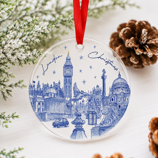 Glass Ornament - London Landmarks