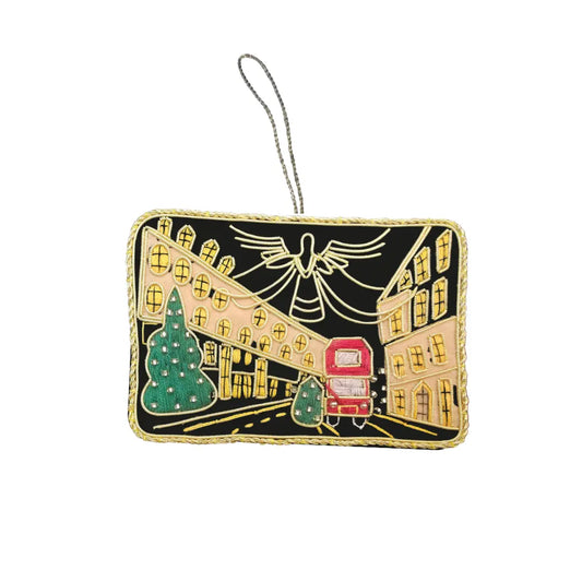 Embroidered Ornament – Christmas on Regent Street