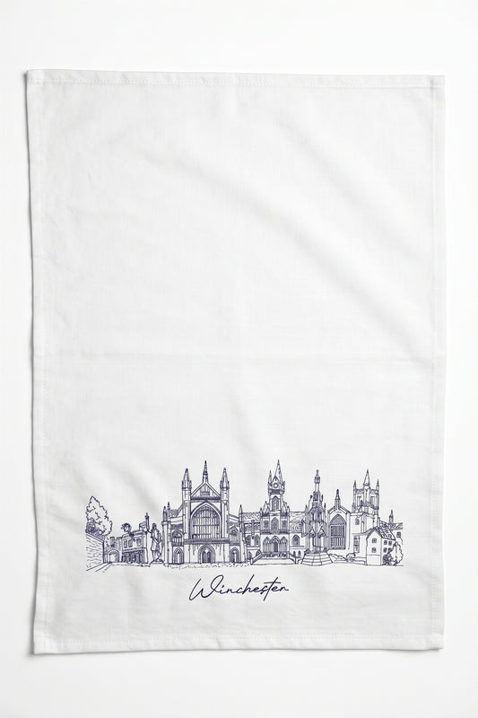 Winchester Tea Towel (White)