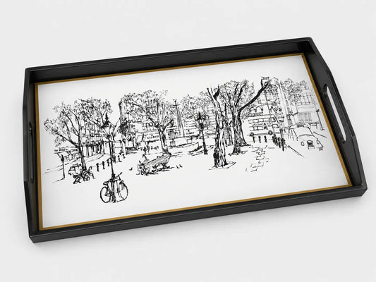 Medium Lacquer Tray - Sloane Square