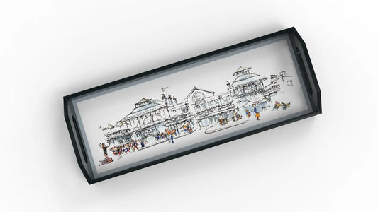 Oblong Lacquer Tray - Covent Garden