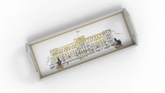 Oblong Lacquer Tray - Buckingham Palace