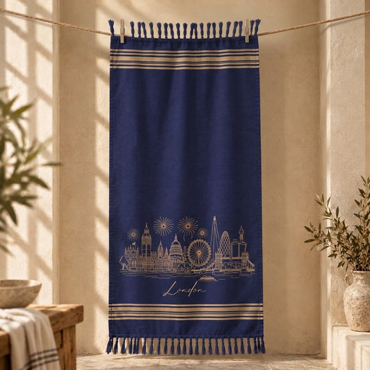 London Skyline Turkish Towel