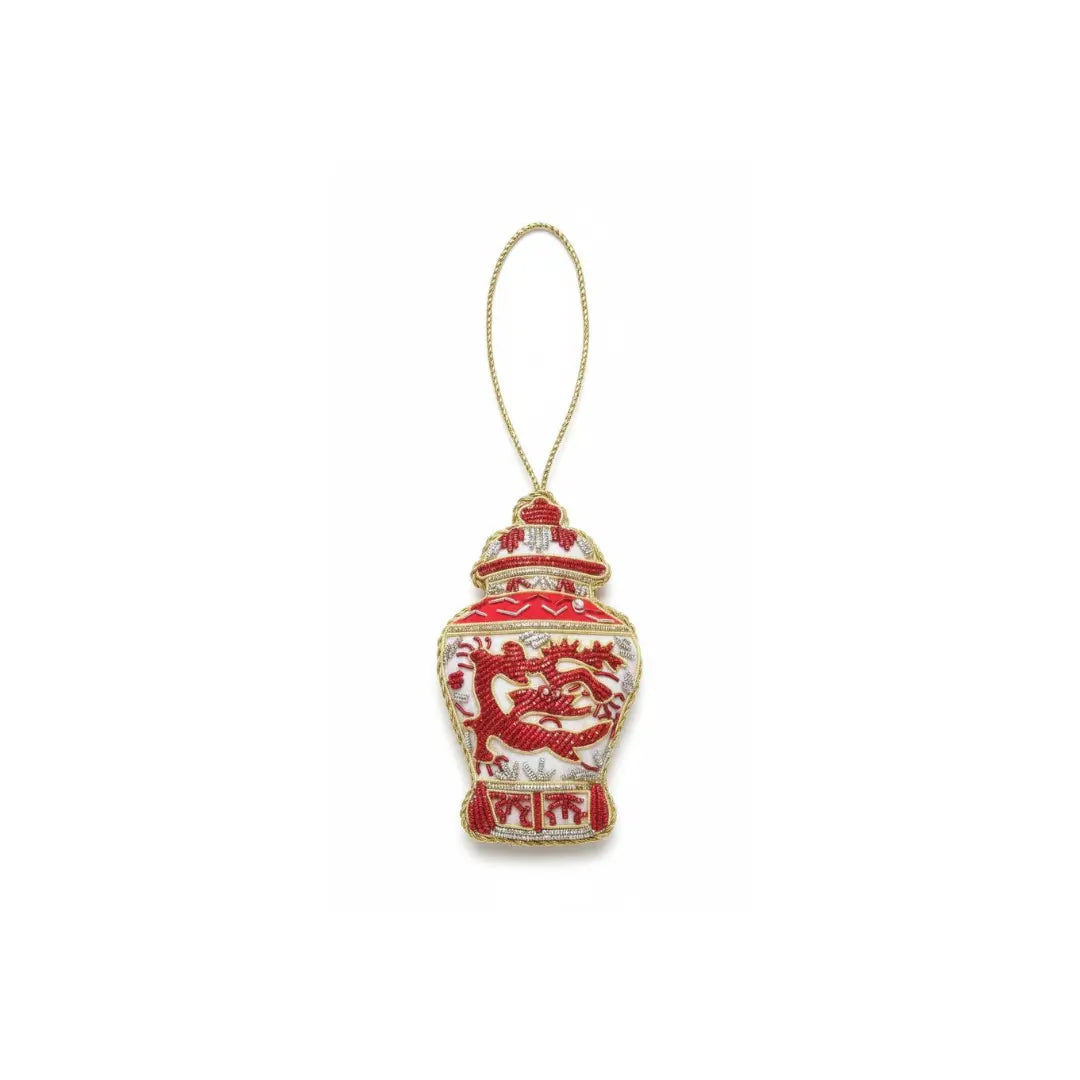 Embroidered Ornament – Chinese Ginger Jar