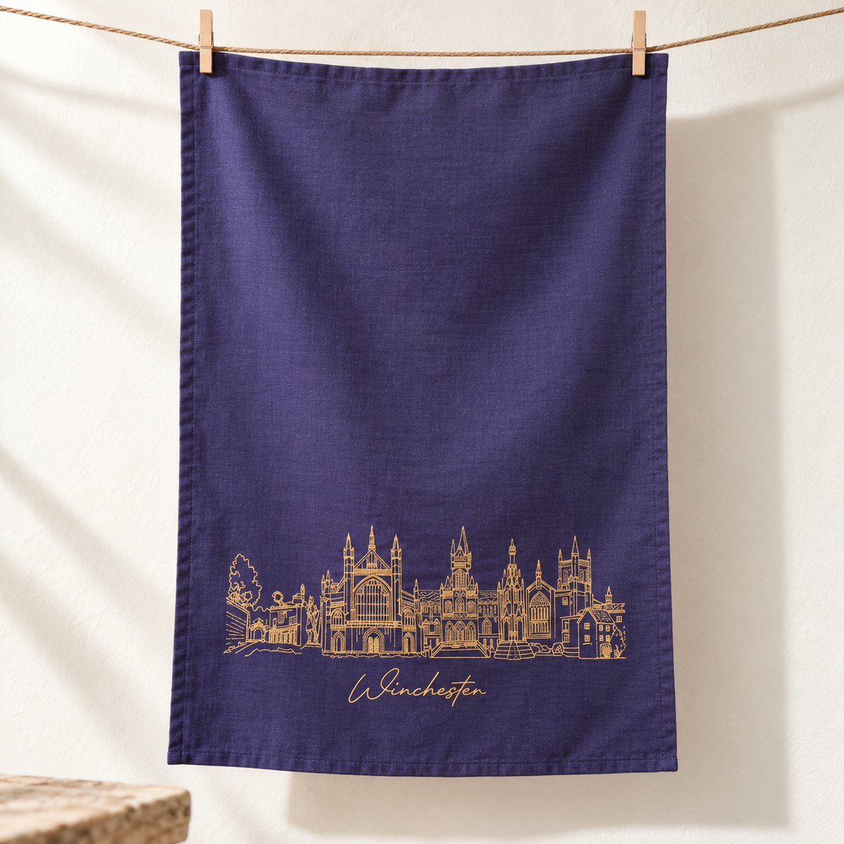 Winchester Tea Towel (Blue)